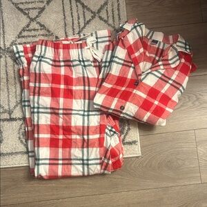 Pajamas from my ex lol - Red and White- Wore once at christmas size M